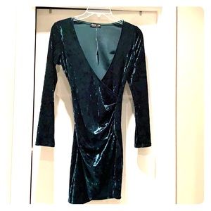Green Velvet Dress